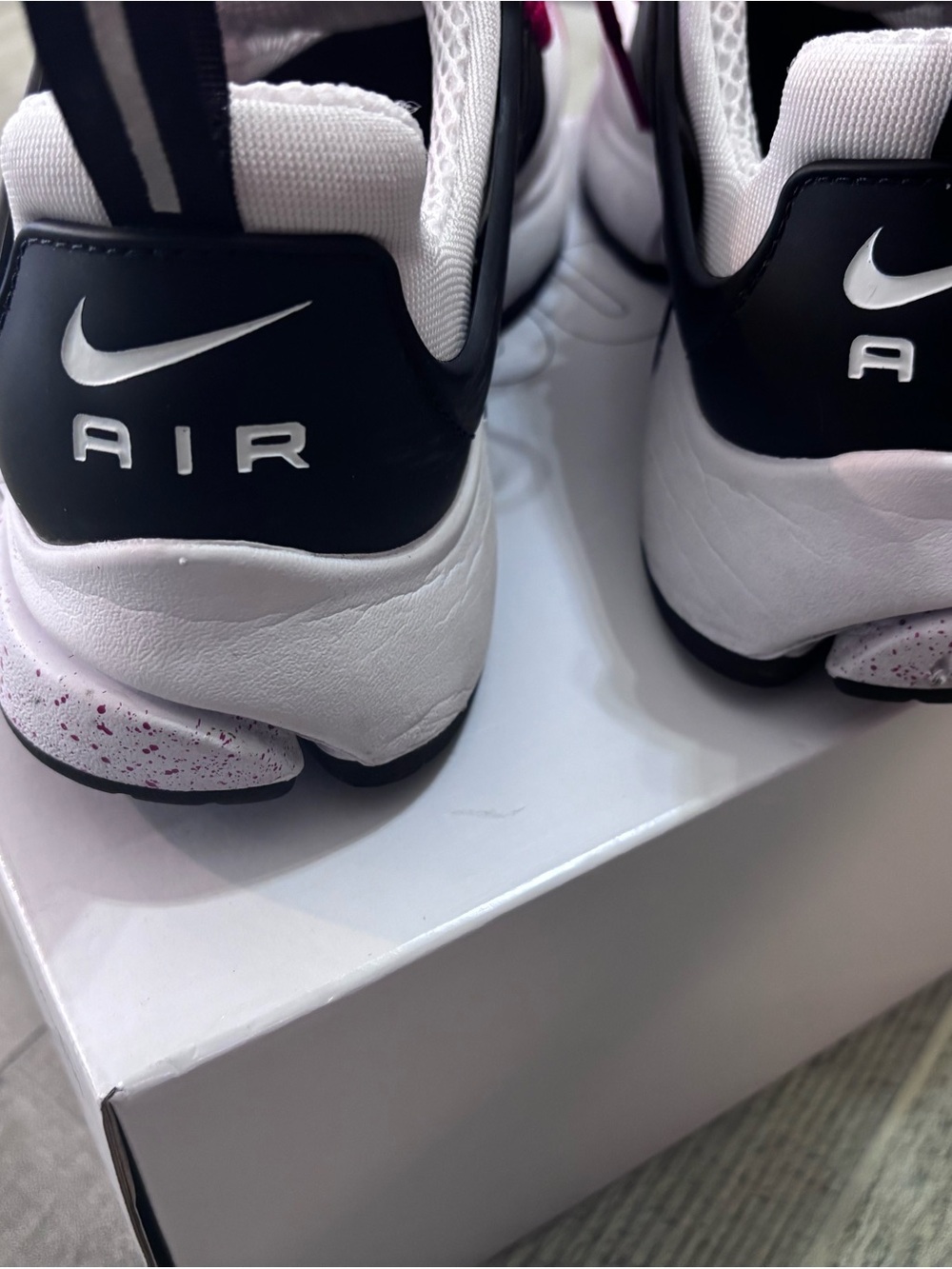 Nike Air Presto - Nike By You - White, Black, Red & Navy - Picture 3 of 8